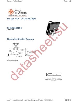 530102B00150G datasheet  